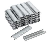 Proster 2500pcs Clous C-Type Clip En Acier Galvanisé Kit 2500 Agrafes Porc Anneau Fermoir Diamètre 8-10 MM pour C7 Étrier Nail Gun Nailer Clouage Ligature etc