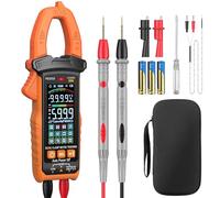 Proster 600A Pince Ampèremétrique NCV Numérique Intelligente, 6000count Multimetre Professionnel TRMS Écran Couleur Pince Multimètre Courant Tension AC/DC Continuité Résistance Fréquence Température