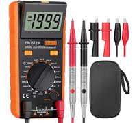 Proster Capacimètre pour Condensateur avec Grand Écran Réversible Mètre de Capacité Numérique Testeur de Numérique Condensateur LCD Testeur de Capacitance Inductance Résistance Affichage Max 1999