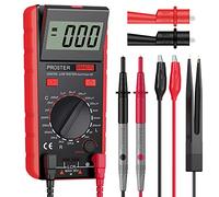 Proster Capacimètre pour Condensateur avec Grand Écran Réversible Mètre de Capacité Numérique Testeur de Numérique Condensateur LCD Testeur de Capacitance Inductance Résistance Affichage Max 1999