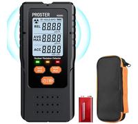 Proster Compteur Geiger Portable - Détecteur de rayons X, Gamma, Bêta avec Alarmes Sonore/Lumineuse, Écran Couleur HD 2.4", Dosimètre 0.00~9999µSv/h pour Maison, Laboratoire, Tests Environnementaux