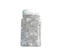 Proster Connecteur RJ45 Cat6 à Passage Direct 100 Pièces - Kit Ethernet 8P8C Avec Embouts Bleus, Boîtier de Rangement - Connecteurs Réseau Bricolage T568A/B 23/24AWG UTP pour Maison, Bureau