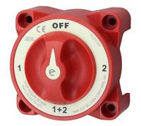 Proster Coupe Batterie 4 Positions IP65 350A - Interrupteur de Batterie 32V avec Noyau en Cuivre Argenté, Battery Switch 1&2, 1, 2, OFF pour Voiture Camping-Car Bateau Utilitaire Marine
