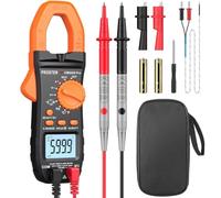 Proster Pince Ampèremétrique AC/DC Multimetre Professionnel 800A | 6000 Comptes TRMS, Mesure de Courant Tension 800A/600V AC/DC, Continuité Résistance Température Diode Hz, Capacité