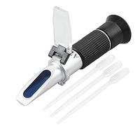 Proster Réfractomètre Vin Brix 0-40% ATC - Alcool Potentiel 0-25% Réfractomètre Brix pour Jus et Moût de Raisin, Vinification Maison, 3 Pipettes et Boîte Incluses