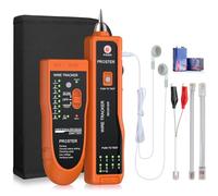 Proster Traceur de Câble Électrique RJ45 RJ11 Ethernet LAN - Testeur de Câble Réseau Multifonction avec Continuité et Toner Tracer - Outil Idéal pour Techniciens Télécom et Bricoleurs Domestiques