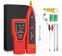 Proster Traceur de Câble POE 9 en 1, Chercheur de Câble RJ45 RJ11, Détecteur de Ligne Ethernet Cat5 Cat6, Test de Continuité et Séquence, Mode Numérique/Analogique/POE Pour Switch