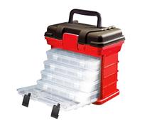 Prostore Organisateur de boîtes - Boîtes de rangement avec couvercle | Boîtes de rangement empilables en plastique super solides | Empilables et recyclables | Multi-usages pour le bureau et la maison