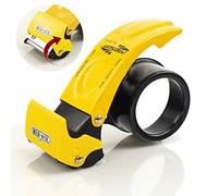 PROSUN Couvercle de sécurité à lame de 5,1 cm, distributeur de ruban adhésif d'emballage professionnel en métal, pistolet à ruban adhésif, cutter avec lame supplémentaire, noir