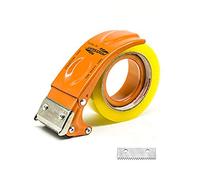 Prosun Pistolet Dévidoir pour Ruban d'Emballage Adhésif 50mm (2 Pouces), Dévidoir Manuel pour ruban adhésif d'emballage, TG02, Orange