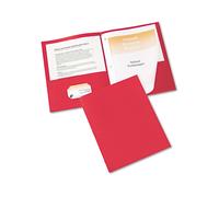 Prot ge-documents deux pochettes Avery Tang Clip Letter, capacit 1/2 pouce, rouge, 25/bo te