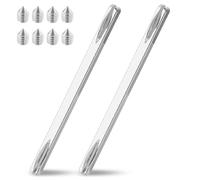 prota Lot de 2 tiges carrées de 8 mm x 150 mm - En acier massif - Pour poignée de porte intérieure - Avec vis M6