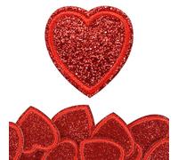 prota Lot de 20 écussons brodés en forme de cœur à repasser - Thermocollants - Pour la couture, les vêtements, les sacs à dos, les vestes, les jeans, les chapeaux, les chemises, le bricolage