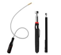 prota Lot de 3 barres magnétiques flexibles - 50 cm - Barre magnétique télescopique portable et flexible pour ramasser de petites pièces d'objets en métal - 1,5 LB 3 LB 5 LB 5 LB