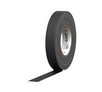 ProTapes 840178015457 Pro voile Premium Mat Chiffon bande gaffers avec adhésif en caoutchouc, 11 mm d'épaisseur, 55 Yd. Longueur, 2,5 cm Largeur, noir