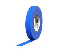 ProTapes 840178015532 Pro voile Premium Mat Chiffon bande gaffers avec adhésif en caoutchouc, 11 mm d'épaisseur, 55 Yd. Longueur, 2,5 cm Largeur, bleu électrique