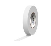ProTapes 840178015693 Pro voile Premium Mat Chiffon bande gaffers avec adhésif en caoutchouc, 11 mm d'épaisseur, 55 Yd. Longueur, 2,5 cm Largeur, Blanc