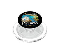 Protaras Chypre Dessiné à la Main Souvenir de Voyage Cadeau Monument PopSockets PopGrip pour MagSafe