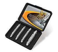 PROtastic® Extracteur de vis endommagées (pour enlever les vieilles vis du bois) : enlevez facilement les vis dénudées ou endommagées. Lot de 4 extracteurs de vis dénudées.