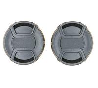 PROtastic® Lot de 2 bouchons d'objectif à ressort pour Nikon, Canon, Pentax, etc. LC-58 E-58 O-LC58 58 mm