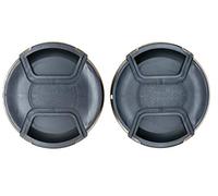 Protastic® Lot de 2 capuchons d'objectif 77 mm - Capuchon à ressort pour Nikon, Canon, Pentax etc. Compatible avec Nikon, E-77 O-LC77