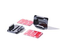 PROtastic® Lot de 2 supports adhésifs incurvés et coussinets double face pour caméra d'action GoPro et SJCAM