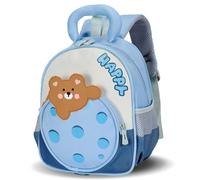 PROTAURI Sac à Dos Enfant Maternelle Fille 2-5 Ans 7.9L, Bleu | sangle poitrine réfléchissant imperméable léger respirant ergonomique