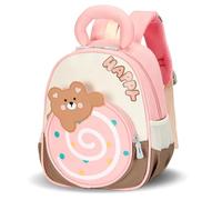 PROTAURI Sac à Dos Enfant Maternelle Fille 2-5 Ans 7.9L, Rose | sangle poitrine réfléchissant imperméable léger respirant ergonomique