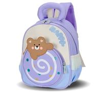 PROTAURI Sac à Dos Enfant Maternelle Fille 2-5 Ans 7.9L, Violet | sangle poitrine réfléchissant imperméable léger respirant ergonomique