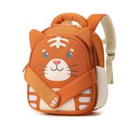 PROTAURI Sac à Dos Enfant Maternelle Garçon 2-6 Ans 11.6L, Tigre | sangle poitrine réfléchissant imperméable léger respirant ergonomique Design Animal 3D