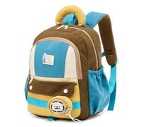 PROTAURI Sac à Dos Enfant Maternelle Garçon 3-6 Ans 14.2L, Bleu Clair | sangle poitrine réfléchissant imperméable léger respirant ergonomique DIN A4 peluche amovible Rétro Peluche