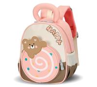 PROTAURI Sac à Dos Maternelle pour Filles avec Sangle Thoracique, 1-5 Ans, Cartable Maternelle avec Bandes Réfléchissantes, Hydrofuge et Léger, Rose