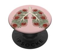 Protea Anatomie respiratoire des poumons de Fleurs humaines PopSockets PopGrip Adhésif