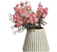 Protea Fleur artificielle en plastique avec superposition naturelle pour mariage, maison, bureau, salle de réunion (rouge vin)