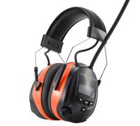 PROTEAR Casque anti bruit bluetooth5.4 avec radio DAB/DAB+/FM, protège-oreilles électriques rechargeables avec fonction mains libres, SNR 30dB
