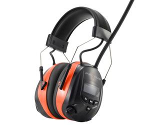 PROTEAR Casque anti bruit bluetooth5.4 avec radio DAB/DAB+/FM, protège-oreilles électriques rechargeables avec fonction mains libres, SNR 30dB