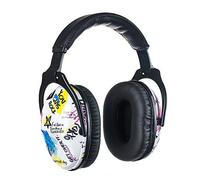 PROTEAR Protection Auditive pour Enfants SNR 28 dB -Réduction du Bruit Compact Pliable et Confortable Head Band Coupes D'Oreille avec Mousse Souple(Graffiti)