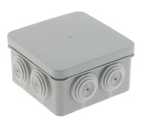 Protec, Boîte de Dérivation No Airbox IP55 Étanche, Blanc, 80x42mm, 4 Entrées Ø4/14/16/20mm, Tétines Bi-Injectées, Résistance Chocs IK07, Températures -40°C à +100°C, Couvercle Clipsable