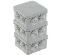 ProTec Lot de 3 boîtes étanches IP55 No Airbox 80x42mm