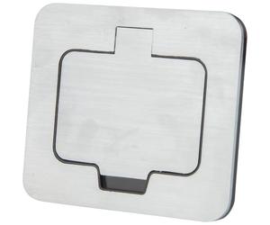 ProTec - Prise de Sol étanche Initiale 16A 2P+T IP55 - Métal brossé
