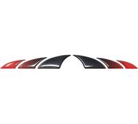 Protec Shark 3D Sticker Bike, rouge métallique