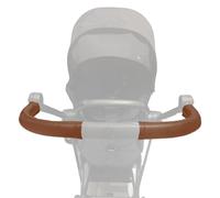 PROTEC TIF | Housses en similicuir compatibles avec le guidon de CYBEX MIOS - Marron foncé