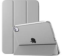 PROTech Coque de protection arrière rigide fine avec support pour iPad Mini 7 A17 Pro, Mini 6 (8,3", 7/6e génération, sortie 2024/21), coque de protection arrière rigide fine (gris)