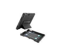 PROTECH - Coque de protection pour tablette - avec béquille + dragonne + bandoulière, renforcée - 30 % de matériaux recyclés - noir - pour Zebra