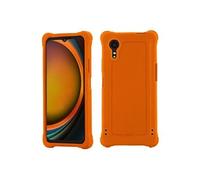 Mobilis Coque compatible Galaxy XCover 7 – Bumper anti-choc antimicrobien orange fluo