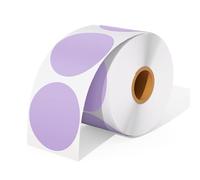 PROTECH® Lot de 500 étiquettes autocollantes thermiques pour bricolage, remerciement, logo, code QR (50 mm x 50 mm) Violet