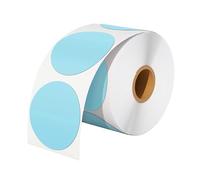 PROTECH® Lot de 500 étiquettes autocollantes thermiques pour bricolage, remerciement, logo, code QR (50 mm x 50 mm) Bleu