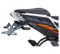 PROTECH Support Plaque Immatr. X-Shape 120 x 225 mm, KTM 125 Duke 2017-2023