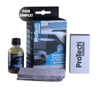 ProTechMC | Kit Complet Rénovateur Plastiques Ternes pour Voiture | Restauration Plastiques Intérieurs & Extérieurs | Éclat et Brillance d'Origine Assurés | Made In France | 50 ml