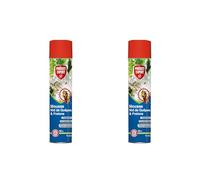 PROTECT EXPERT 2 Aérosols Anti Guêpes & Frelons - 2x600ml - Mousse Et Jet Longue Portée - Traitement A Distance - Pulvérisation Jusqu’à 3 Mètres - Action Choc & Foudroyante GUEPMOUS600X2